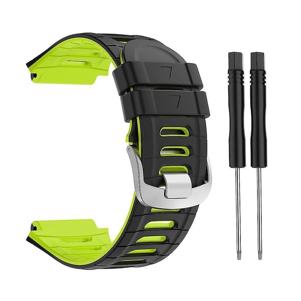 Silikonarmband för Garmin-Forerunner 920XT Smartwatch Armband Loop Armband Black blue