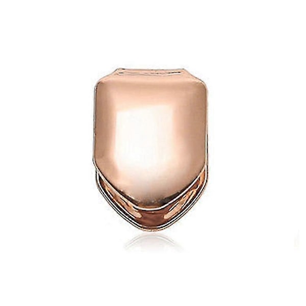 2kpl Kuuma kullattu Hip Hop Yksittäinen Hammas Kansi Yläosa Alaosa Grill Kullattu Hammas Kansi Cosplay Miehet Hip Hop Torahampaat Rose gold