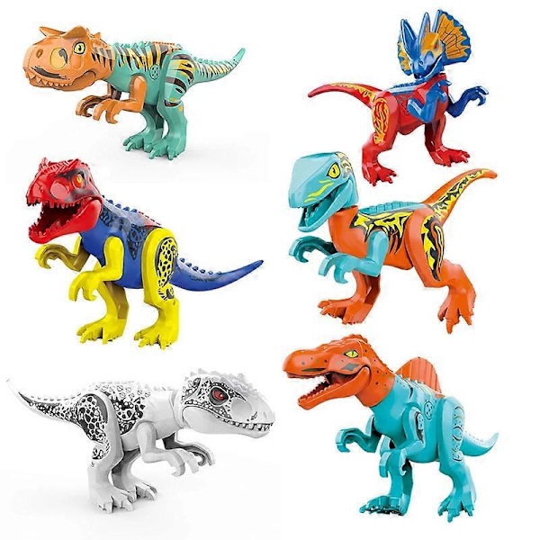Til børn Stor Fuld størrelse Rex Indominus Dinosaur Figur Byggeklodser Legetøj Gave JM081