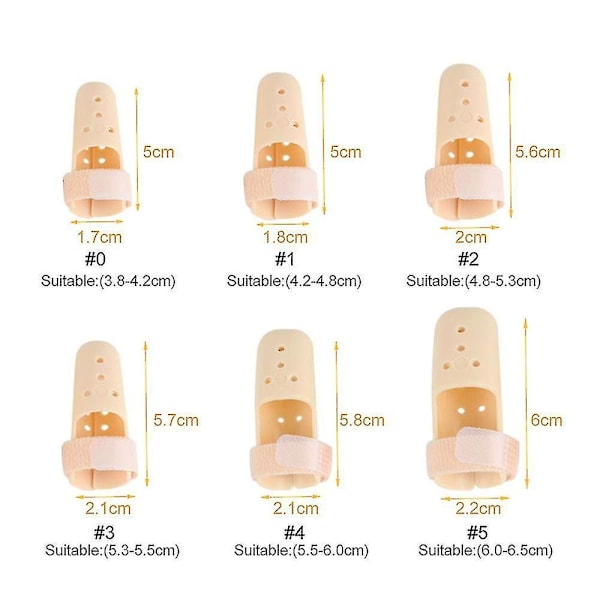 Justerbar Fingerskena Fingerskydd Size 4