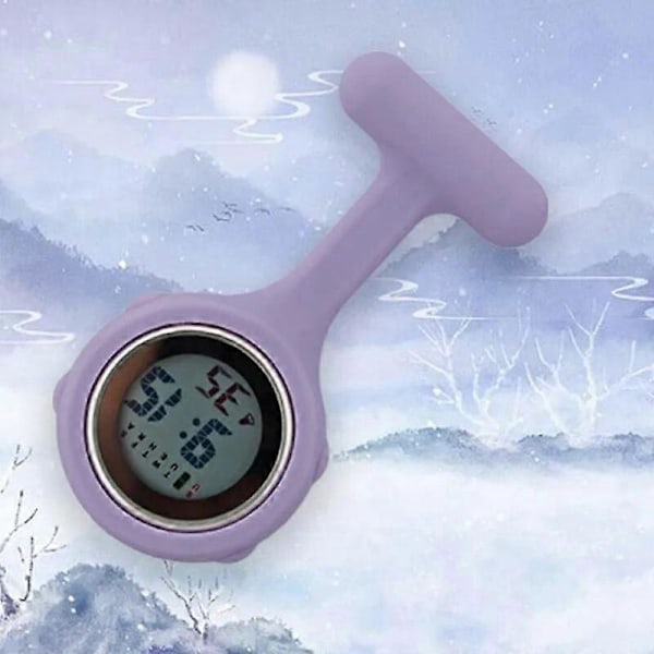 Digitalt Sygeplejeur Silikone Gave zakhorloge enfermero accesorio FOB Lommeure læge medicinsk verpleeg horloge Nur white