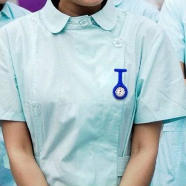 3st Blommor Silikon sjuksköterska Klocka Watch Paramedic Tunika Brosch