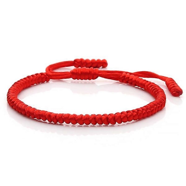Håndlavet tibetansk buddhistisk flerfarvet lykkeknude reb armbånd kvinder justerbare charme armbånd & armringe til mænd vintage smykker blue