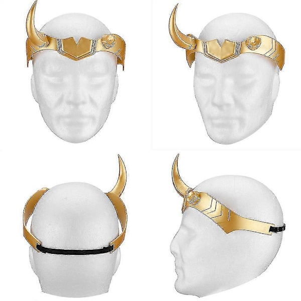 Halloween Loki Kruunu Sarvet Cosplay Puku Päähine Kypärä Juhlatarvikkeet