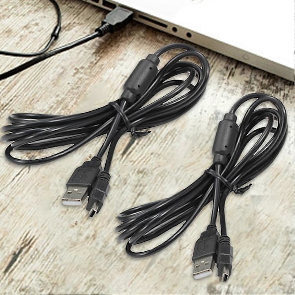 USB-ladekabel til Sony PS3 trådløse spilkonsolcontrollere med magnetisk ring, opladningsledning til Playstation 3 2Pcs