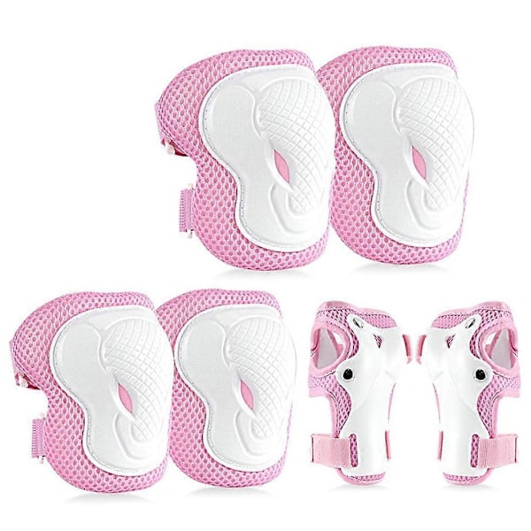 MD-611 6 st/set Barn Cykel Rullskridsko Knä Armbåge Handledsskydd Skateboard Skidskydd Style C