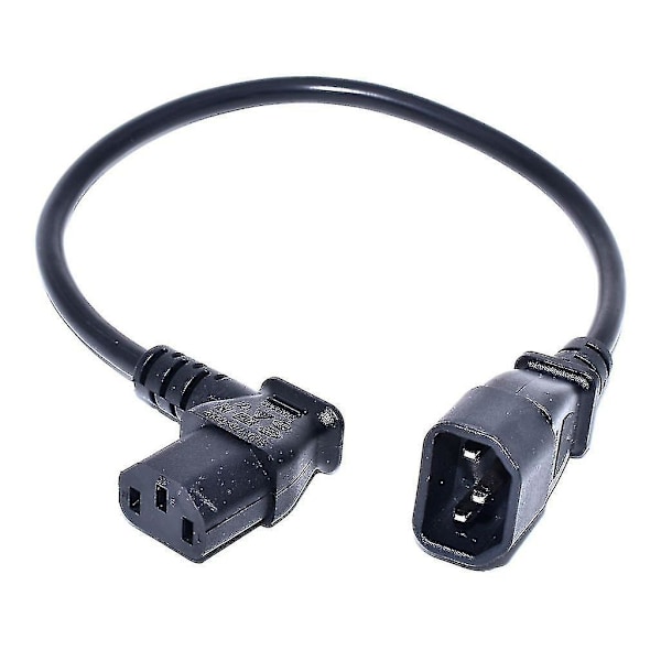Vinkelret Ledning Iec 320 C13 Hun Til C14 Han Pdu Vinkel Strømkabler Strømkabel Adapter