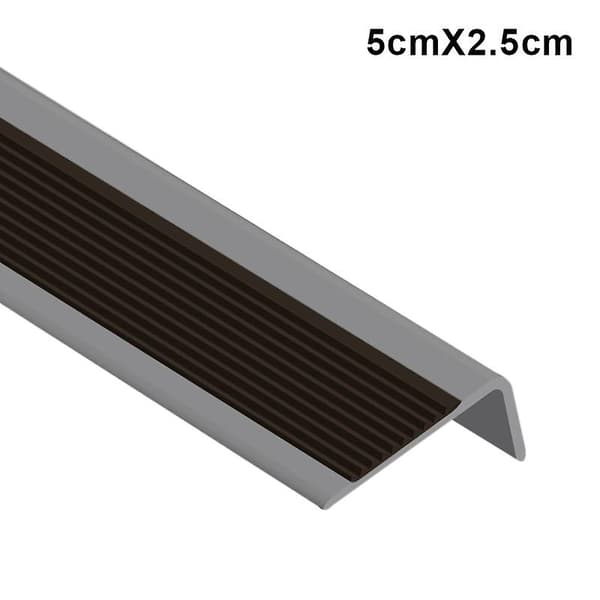 PVC Trappetrin Anti-Slip Strip til Skoler Børnehaver Indendørs Udendørs Trapper Fliser Marmorgulve Black