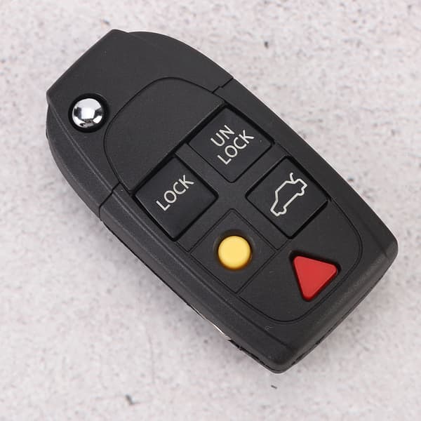 5-knapps vikbar bilnyckelväska Skalbyte Passar S60 S80 V70 XC70 XC90