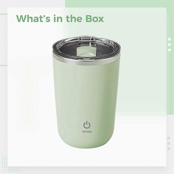 350ml Automatisk Blender Kaffe Mjölk Juice Blender Elektrisk Rostfritt Stål Green