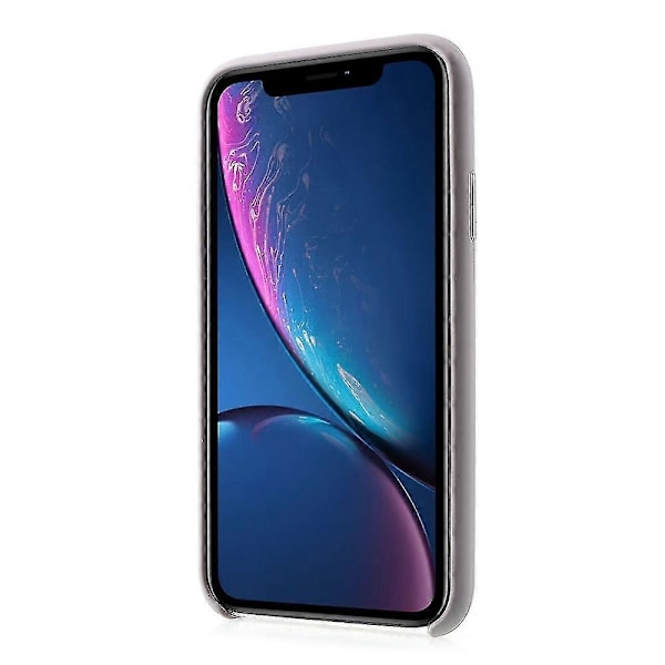 1:1 Skala Silkeslent Solid Silikon Skal för iPhone XR 6.1 tum White iPhone XR 6.1 inch