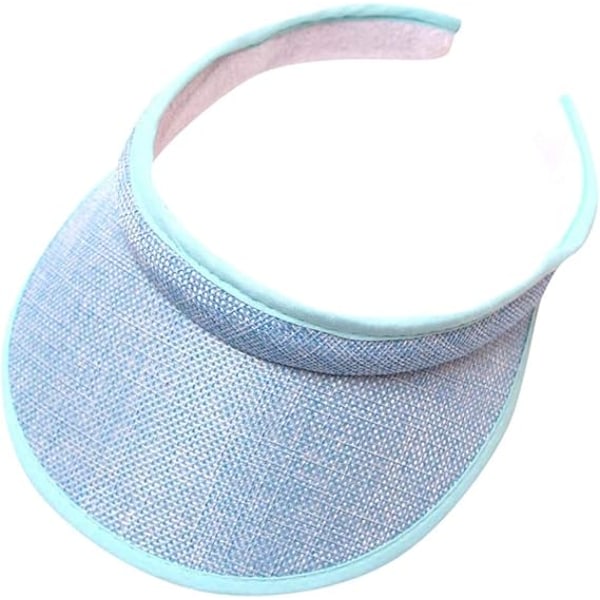 Unisex-visiiri, tennislippis, golflakki, ulkoiluun sopiva aurinkohattu pyöräilyyn, kalastukseen, juoksuun, lenkkeilyyn ja muihin urheilulajeihin, UV-suoja Sky Blue