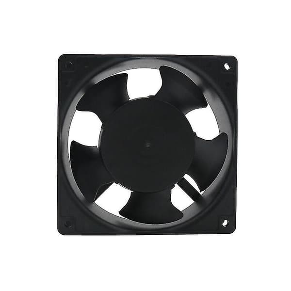 Högtemperatur Axialfläkt för Eldstad - Insättbar, Metallblad, Tyst, Universal (120 X 120 X 38mm)