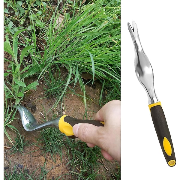 2PCS Small Portable Garden Weeder - Aluminum Alloy Transplanting Tool - Weeding Tool - Ergonomic Manual Garden Shovel - For Gardening