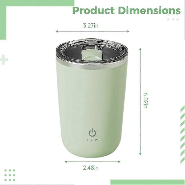 350ml Automatisk Blender Kaffe Mjölk Juice Blender Elektrisk Rostfritt Stål Ivory