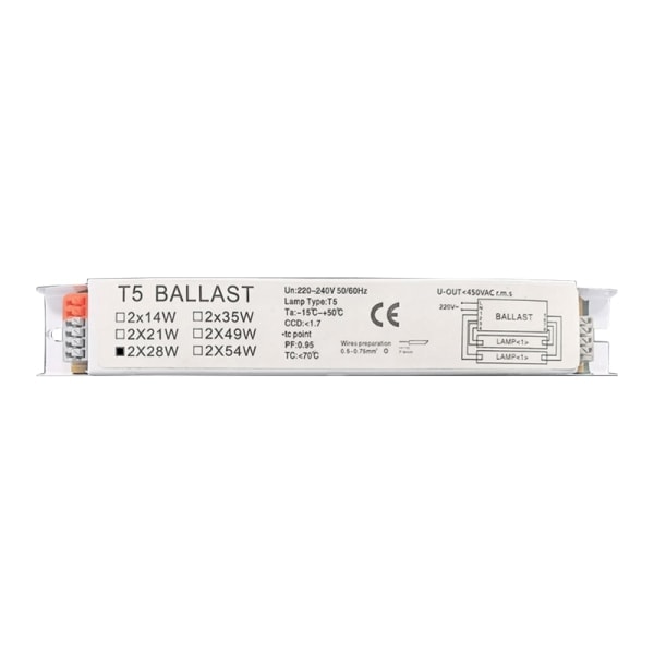 220-240V Fluorescerande Rör Elektronisk Ballast Universal Lampa Fluorescerande Rör Bred Spänning Elektronisk