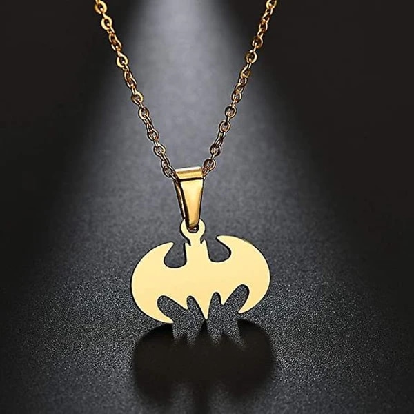 Batman-riipus kirurginteräksestä, hypoallergeeninen supersankari-kaulakoru lapsille ja Batman-faneille