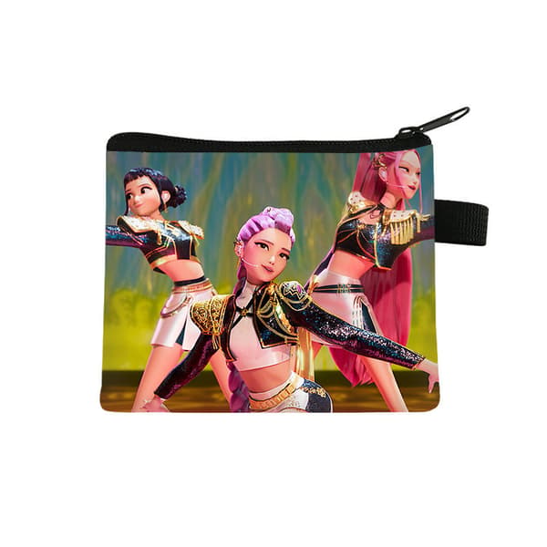 KPOP Witcher Piger Print Pung/Kortholder med Lynlås - 29