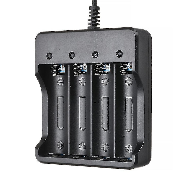 18650 Oplader, 4-slot Oplader, 4.2V, EU