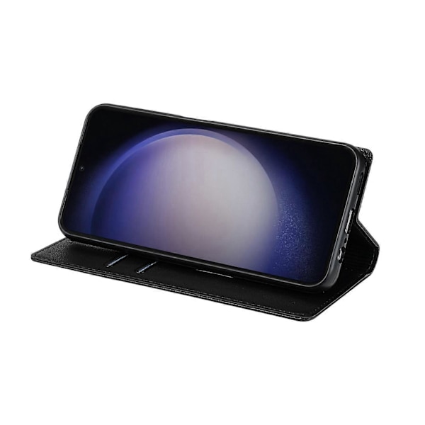 Til Samsung Galaxy S25+ Wallet Case Magnetisk Lukning PU Læder Telefon Cover - Sort Black
