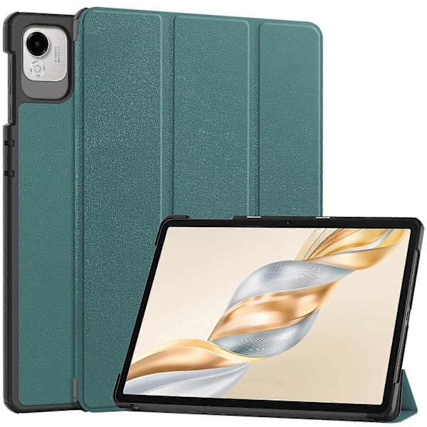 For Honor Pad X9 Pro Etui Anti-Drop Læder Stand Tablet Cover - Sortligende Grøn Blackish Green
