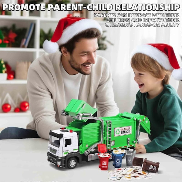 Lasten Roska-autolelu Päivitetty Roska-auto DIY Roska-auto Kierrätyskorttipelillä