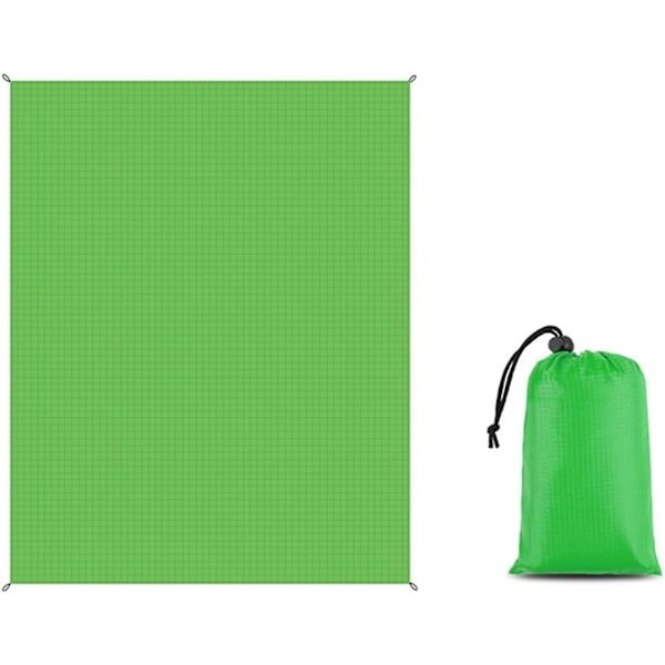Rantapatja, Piknikpeitto Vedenpitävä 140X200 Cm Piknikpeitto Rantapatja Sopii Rannalle Retkeilyyn Kompakti Kevyt Green