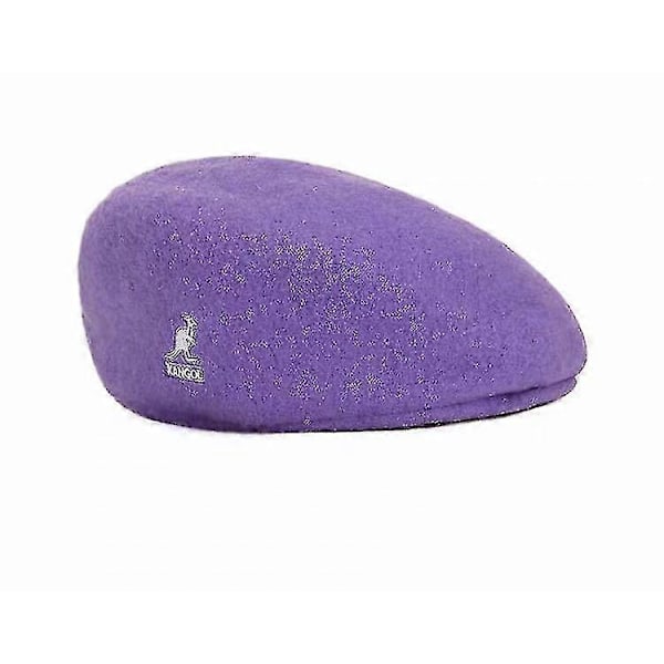 Miesten Naisten Lakit Kenguru Baretti Taiteilija Pipohattu purple M(56-58CM)