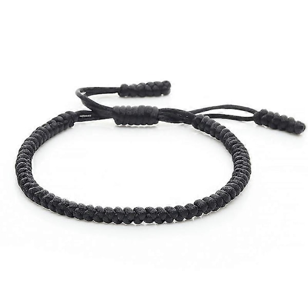 Håndlavet tibetansk buddhistisk flerfarvet lykkeknude reb armbånd kvinder justerbare charme armbånd & armringe til mænd vintage smykker blue