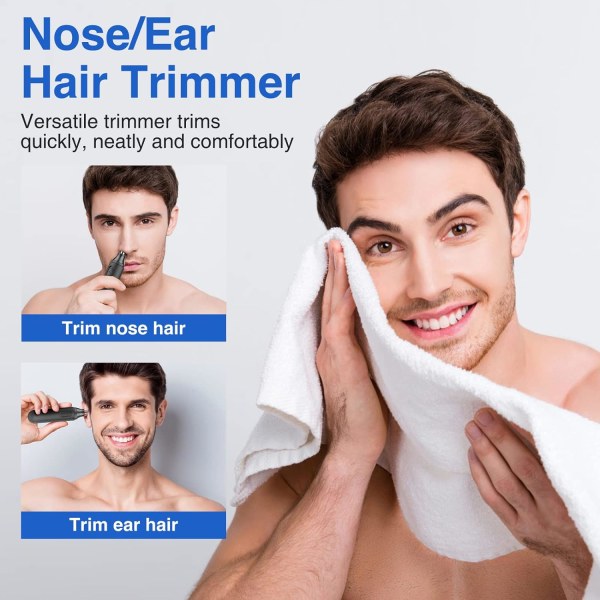 Näshårstrimmer för män, elektrisk nästrimmer, näsa och öron