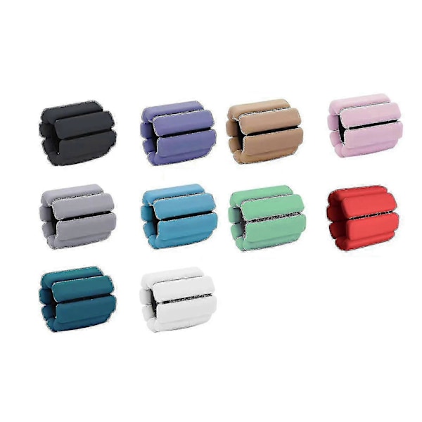 Säädettävät 1/2lb Ranne- ja Nilkkapainot Joogaan, Tanssiin, Barre- ja Pilates-harjoituksiin Multicolour 1 Pound