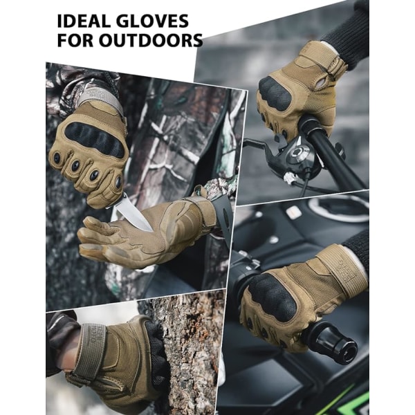 Motorcykelhandskar, Full Finger Touch Screen Military Tactical