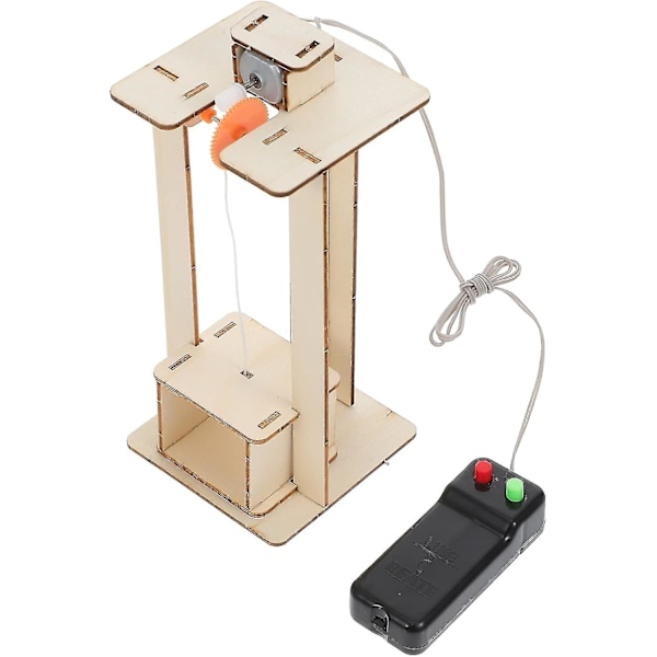 Træ Elevator Børnelegetøj: DIY Elevator Sæt Løfter Elevator Model DIY Håndværkssæt Tidlig Uddannelse Læring
