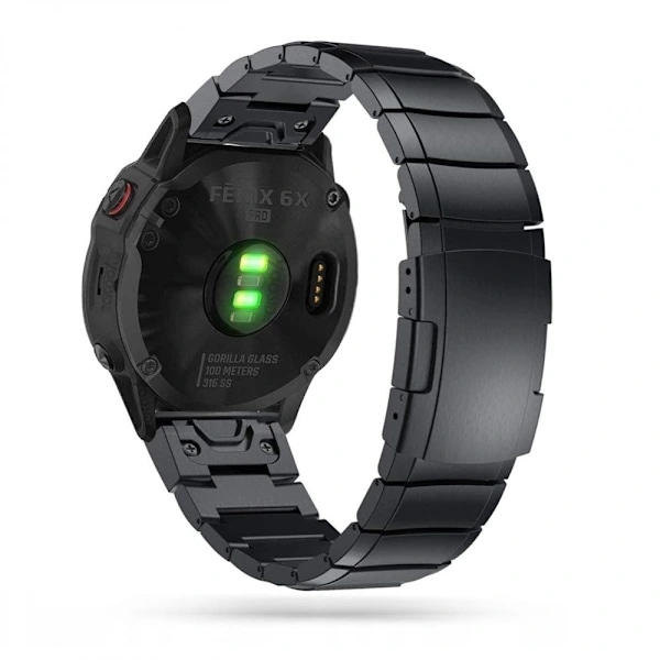 Tech-Protect Garmin Fenix 3/5X/6X/7X Armband Rostfritt Stål Svart 22cm