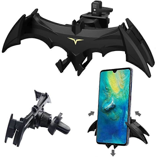 Bilventil Fladdermushållare Kreativ Fladdermus Biltelefonhållare Universal Gravity Automatisk Låsning Hands Free