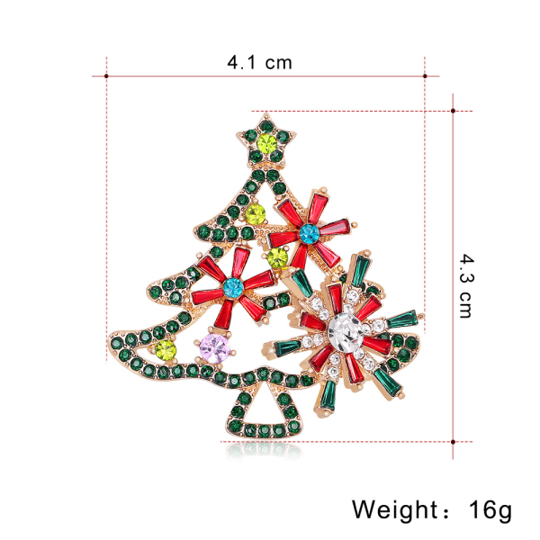 Christmas tree brooches ideas models spinning Christmas tree