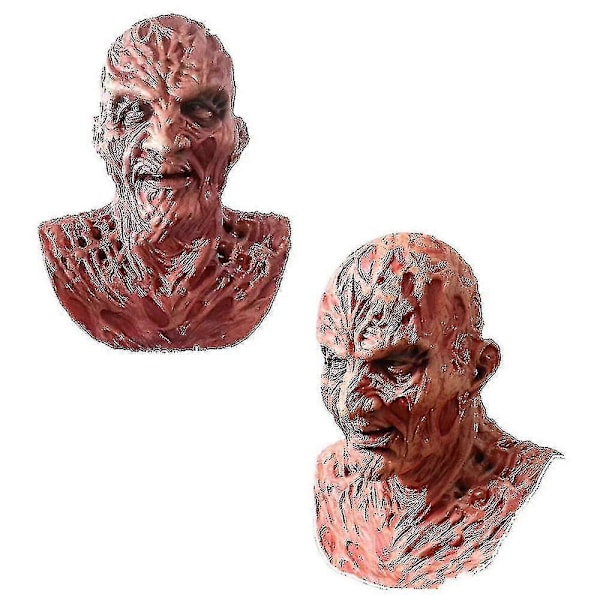 Freddy Krueger Lateksinaamio Karnevaali Halloween Realistinen Aikuisten Juhlat Pelottava Rekvisiitta