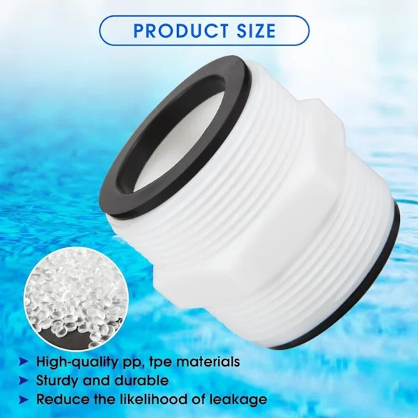 38 mm Poolkoblingssett for Intex Coleman 38 mm Slangetilkobling, Poolslangeadapter for Intex Pumper for 38 mm Poolslange