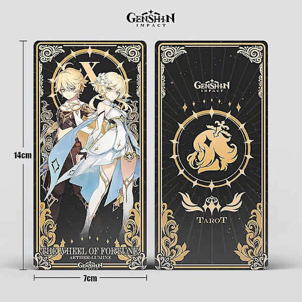 22kpl Yae Miko Raiden Shogun Hd Täysi Tarot-korttisetti
