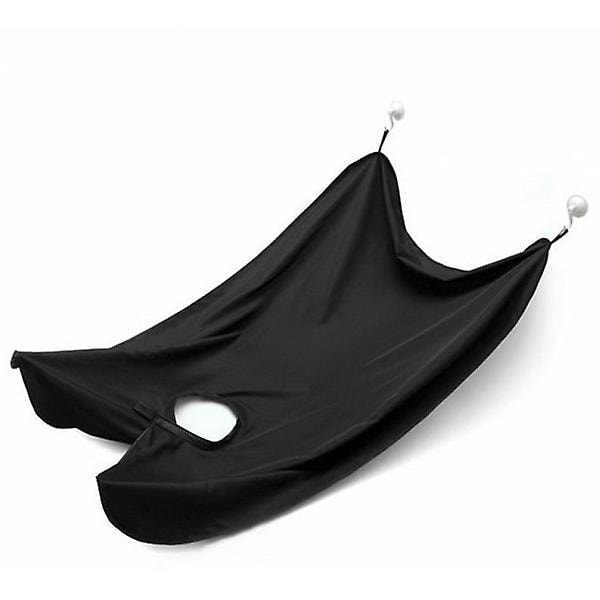 Förkläde för Rakning och Skägguppsamling, Skäggfrisörkappa - Black