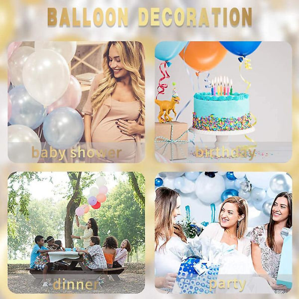 Blå födelsedagsbåge, blå macaron ballonggirlang kit festdekorationer med vita blå latexballong ballong för födelsedagsfest, bröllopsdekor