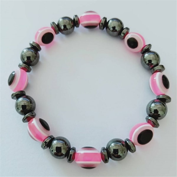 Hand Hematite Protection Beaded Bracelet BraceletㄛRose Stretch