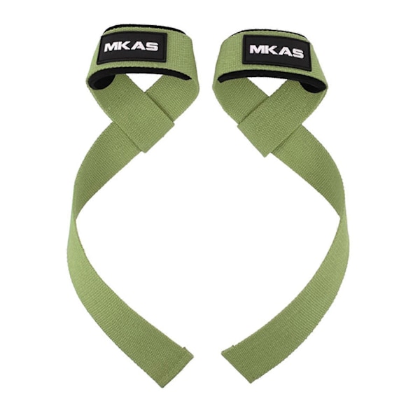 Viktlyftremmar Vadderade Handledsstyrka Träningsstöd Marklyftsremmar För Män Och Green NEVER GIVE UP 2pcs