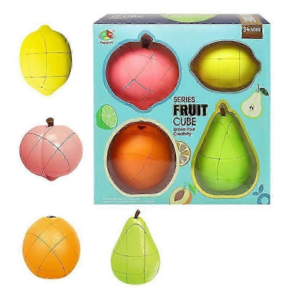 2025 Nye Modeller Fanxin Kreativ Alien Frugt Magisk Terning Banan Æble Citron Appelsin Pære Fersken Puslespil Cubo Magico Stres