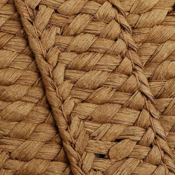 Dam Halmväska Clutch, Sommar Halm Axelväska Vävd Rotting Handväska Väskor Strand Axelväska Tote Handväskor Light Brown