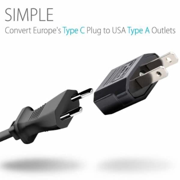 Reiseadapter EU til USA 3-pakning