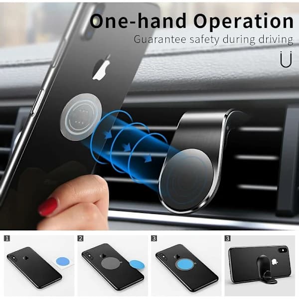 Mobiltelefonhållare för bil Magnetisk Luftventil Universal för iPhone,TH