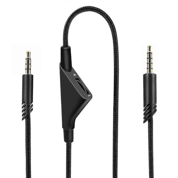 Ersättnings A10-kabel Kompatibel med Astro A10 Headset, Qjyth A10 Inline Volym Ljudkabel för Astro A10/a40/a40tr Gam