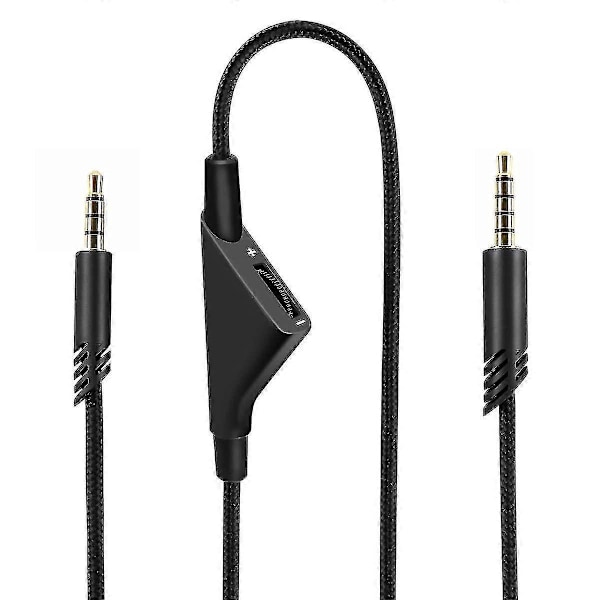 Erstatnings A10-kabel Kompatibel med Astro A10 Headset, Qjyth A10 Inline Volum Lydkabel for Astro A10/a40/a40tr Gam