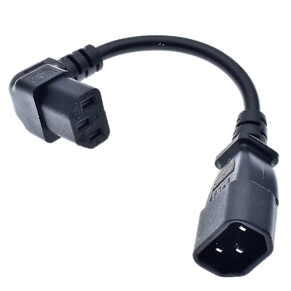 Vinklad Strömkabel Iec 320 C13 Hona Till C14 Hane Pdu Vinkel Strömkablar Strömkabeladapter